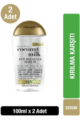 OGX Besleyici ve Kırılma Karşıtı Coconut Milk Serum 100 ML x2
