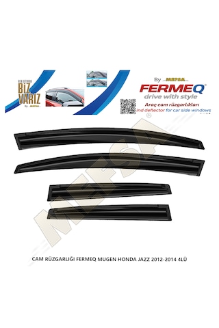Cam Rüzgarlığı Fermeq Mugen Honda Jazz 2012-2014 4lü