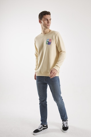 The Colour Ekru O-yaka Sweatshırt Ekru