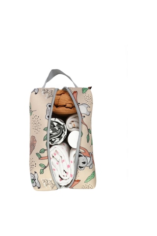 Kirli Temiz Islak Organizer Çantası Koala Bebek Çocuk Kıyafet Çamaşır Anne Makyaj Alezli Çanta