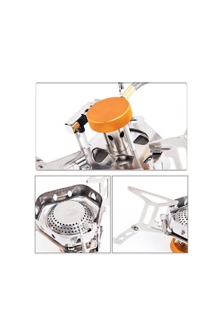 Geeroyoo Taşra Kamp Gaz Sobası - Bölümlü Rüzgar Direnci - Taşra Mutfak Ev Aletleri - Taşınabilir Kamp Gaz Sobası - Wss-207 Düz Gaz Bünyesi İle Bağlanır Çok Renkli