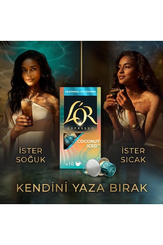 L'or Hindistan Cevizli Aromalı Nespresso Uyumlu Alüminyum Kapsül Kahve 30'lu