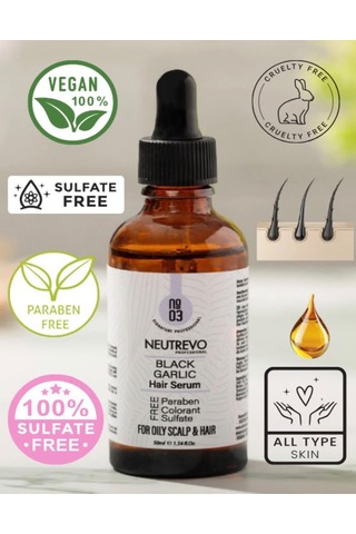 Neutrevo Professional No:3 Black Garlic Serisi Dengeleyeci Ve Arındırıcı Saç Bakım Serumu 50 Ml