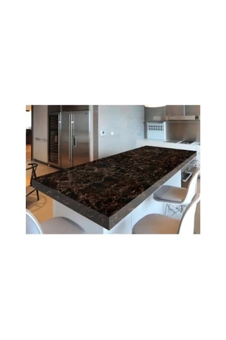 Siyah Mermer Desenli Yapışkanlı Tezgah Folyosu 3 Mt.x 60 Cm Standart