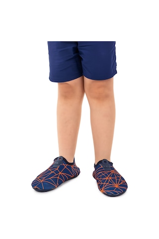 Kiko Kids Prizma Havuz Plaj Erkek Çocuk Deniz Ayakkabısı 7515 Lacivert - Turuncu Lacivert - Turuncu