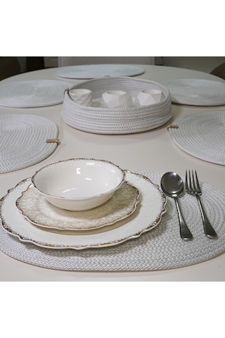 Zengin Design Home Zdh-625 Yuvarlak Runner & Amerikan Servisi Beyaz