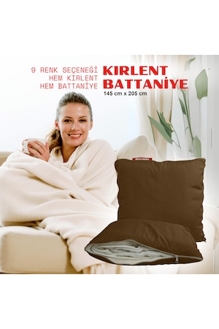 Xpermate Tv Battaniye Yastık Welsoft Battaniye 145x205 Kahvere...