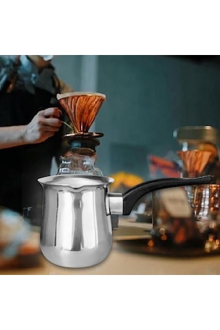 Homyl Leziz Günlük Ocak Üstü Kahveler İçin Türk Kahvesi Gümüş