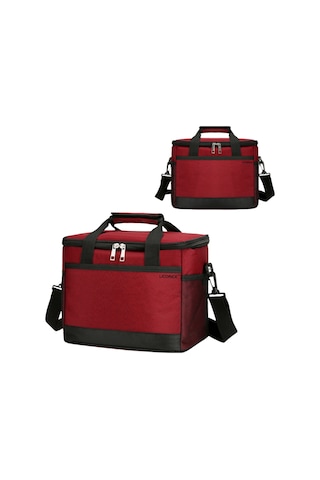 Lıcorıce Açık Taşınabilir Piknik Yalıtım Soğutma Çanta-büyük Kırmızı