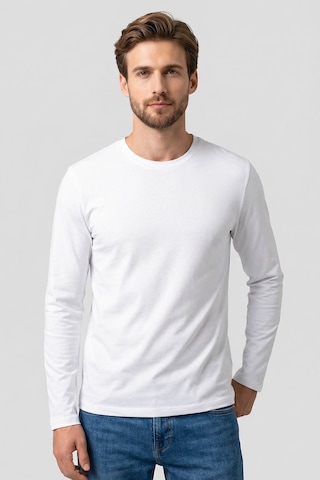 Tommy Life Beyaz Standart Fit Basic O Yaka Erkek Sweatshirt - 87997 Beyaz