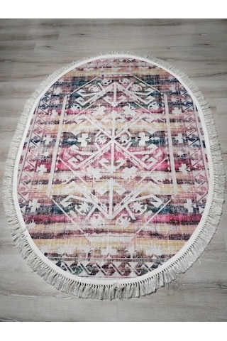 Yamalıhome Angel 1342-02 Renkli Kilim Desen 120X180 Cm Saçaklı Ov