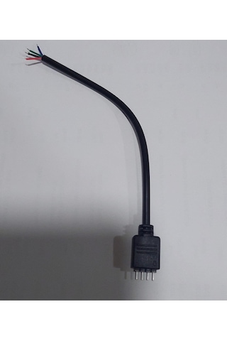Rgb Şerit Led Soketli Kablo 4 Pin Erkek İğneli 10 Adet