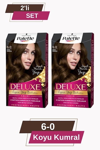 Palette Deluxe 6 - 0 Koyu Kumral X 2 Adet Saç Boyası
