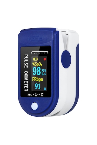 Parmak Tipi Pulse Oksimetre Nabız Ölçer Parmaktan Oksijen Nabız
