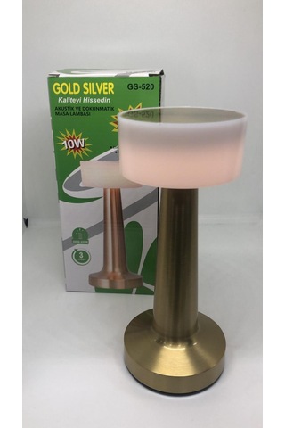 Lebron Dokunmatik Led Masa Lambası - 3 Renk Modlu Gold - Altın