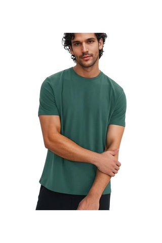 Ar-ma Erkek Regular Fit Pamuk Süprem Basic Bisiklet Yaka Tişört Y31344408002 Yeşil L