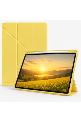 Samsung Galaxy Uyumlu Tab A11 8.7inç X130 Kılıf Kalem Bölmeli Trifolding Case X133 X135 135f