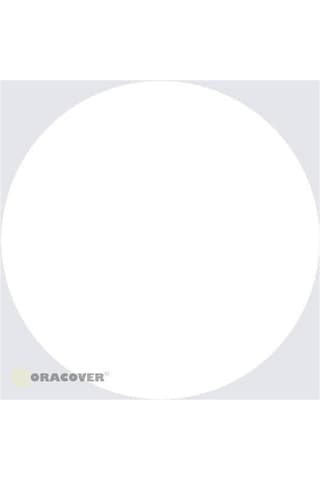 Oracover 21-010 Model Uçak Kaplama Filmi- Beyaz- 1 Metre