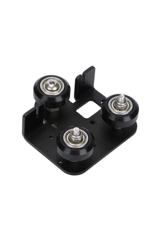 Ender3 V2 İçin Kasnaklı Siyah Metal 3d Yazıcı Ekstrüder Sırt Destek Plakası