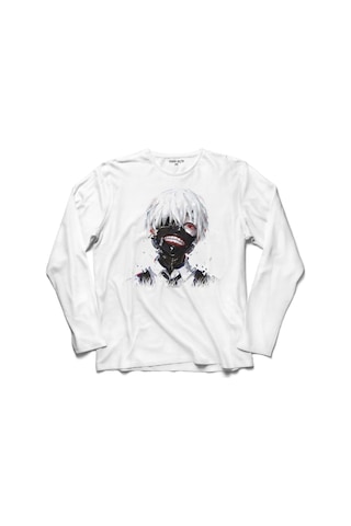 Tokyo Ghoul Kaneki Anıme Manga 2 Uzun Kollu Tişört (518438278)