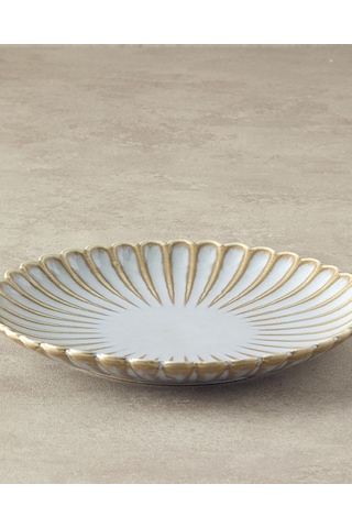 English Home Fiore New Bone China Pasta Tabağı Gri Gri