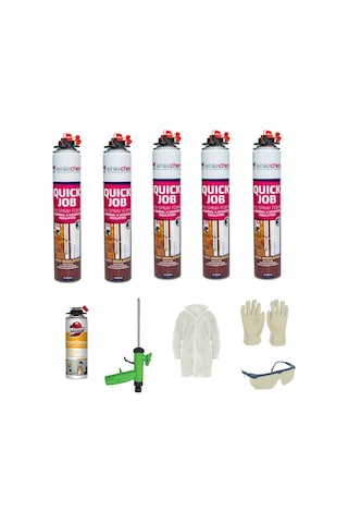 Yalıtüp Whitechem Poliüretan Isı ve Ses Yalıtım Köpük 5adetx930gr