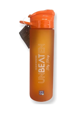 Gıpta 600ml Unbeaten Tritan Pipetli Matara - Turuncu