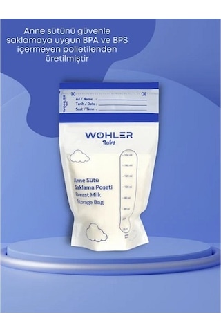 Wohler Anne Sütü Saklama Poşeti 25'li