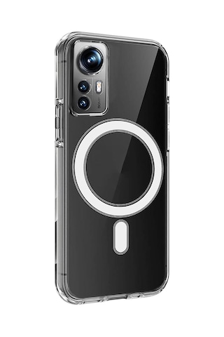 Xiaomi 12/12X/12S Magsafe Yarı Esnek Plastik Şeffaf Kılıf -AL8115