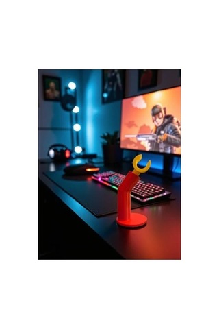 Dekoratif  Kulaklık Standı Kırmızı 10 X 10