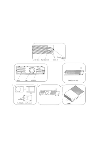 Xbox One Uyumlu Multifonksiyonel Hard Disk Kutusu Xbox One Fan