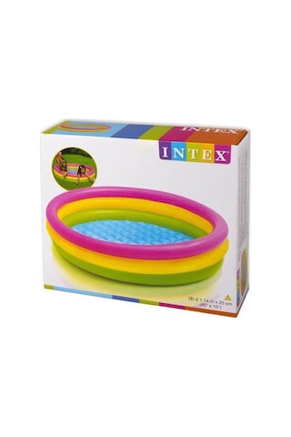 Intex 3 Bogumlu Sunset Yumuşak Tabanlı Havuz 114 X 25cm Çok Renkli