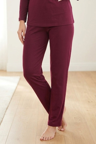 Mataş Kadın Pamuklu Uzun Kollu Üç Düğmeli Biyeli Soft Örme Yumuşak Pijama Takımı Mor