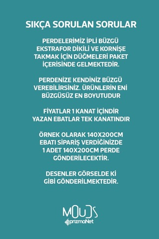 Turqua Desenli Süet Oturma Odası Salon Fon Perde Dijital Baskılı Ekstrafor Büzgü Tek Kanat Prd-1093 Çok Renkli