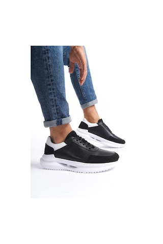 Mubiano Hakiki Deri Mbkry028-s Erkek Siyah Sneaker & Spor Ayakkabı Siyah