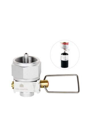 Suofeng Kamp Ve Yürüyüş İçin Alüminyum Ve Bakır Gaz Tankı Dönüştürücü Seti - Basınç Serbest Bırakma Düğmesi Ve Ayarlanabilir Kontrol Valfi İle Çok Renkli