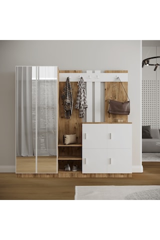 Robinhome Robin Home Nova Vestiyer Portmanto Ayakkabılık Çam-Beyaz