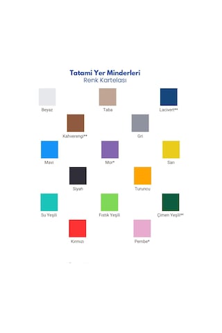 50x50 13mm Kare Desen Tatami Minder Oyun Spor Puzzle Mat Çok Renkli