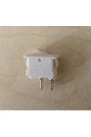 Ayt Powermaster Ic-125b-1 Mini Beyaz Işıksız On Off Aç Kapa Anahtar Düğme Buton