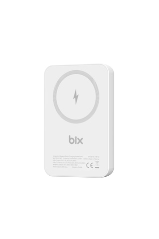 Bix PB112 10000 mAh 15 W Kablosuz Şarj Destekli Powerbank Beyaz