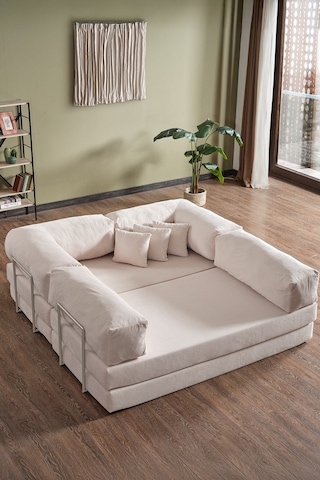 Legom Petek Aktivite Koltuğu Yatak Olabilen Çok Amaçlı Kanepe L Koltuk Krem Krem