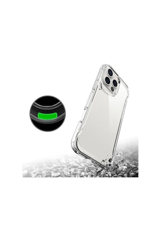 Zore Apple Uyumlu iPhone 16 Pro Max Kılıf Msra T-max Kapak - Şeffaf Şeffaf