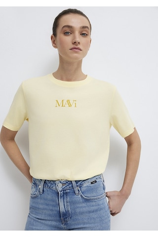 Mavi - Mavi Logo Baskılı Sarı Tişört 1611594-71305 Sarı