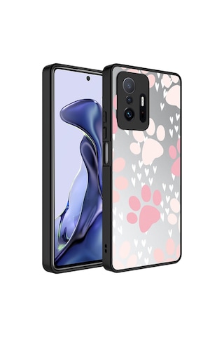 Goocamp Mi 11t Pro 5g Kılıf Aynalı Desenli Kamera Korumalı Parlak Mirror Kapak - Yaz Yazı