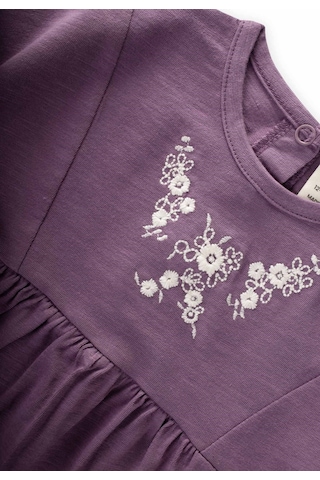 Cigit Müslin Şalvarlı Tunik Takım 1-7 Yaş Mor