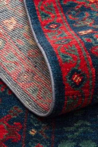 Hoom Rugs Cadis Kdm 03 Navy Vintage El Emeği Yüksek Kara Tezgah Halısı Kırmızı - Mavi