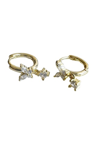 Masaliko Tio Gümüş Küpe Ms3196, 925 Ayar Gümüş Altın