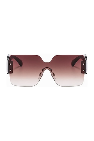 Rimless Vintage & Retro Güneş Gözlüğü Kahverengi