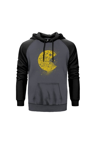 Star Wars Ölüm Yıldızı Kırmızı Renk Reglan Kol Sweatshirt
