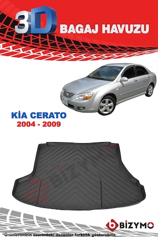 Kia Cerato 2004-2009 3D Bagaj Havuzu Bizymo Kia Cerato 2004-2009 3D Bagaj Havuzu Bizymo